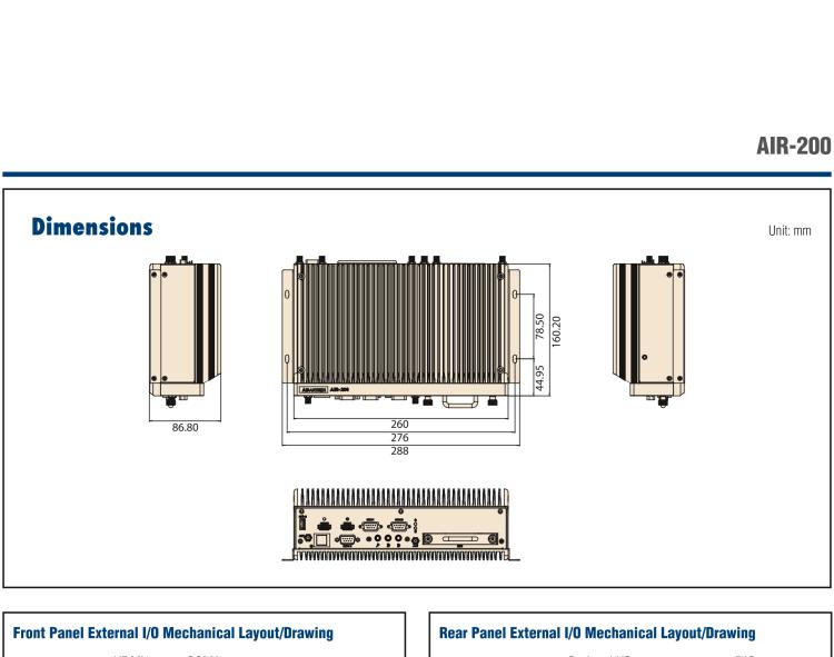 研華AIR-200 基于Intel Core i5-6442EQ處理器，AI計(jì)算平臺(tái)，內(nèi)置Myriad X VPU * 2
