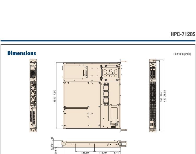 研華HPC-7120S 1U 上架式服務(wù)器短機箱，適用Micro ATX/ATX 服務(wù)器主板，支持1*全高/半長PCIe x16擴展插槽