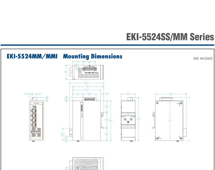 研華EKI-5524SSI-ST 2光4電百兆ProView(組態(tài))系列工業(yè)以太網(wǎng)交換機(jī)(包含單模/多模、SC/ST接口)