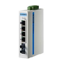 研華EKI-5525MI-ST 1光4電百兆ProView(組態(tài))系列工業(yè)以太網(wǎng)交換機(jī)（包含單模/多模、SC/ST接口）
