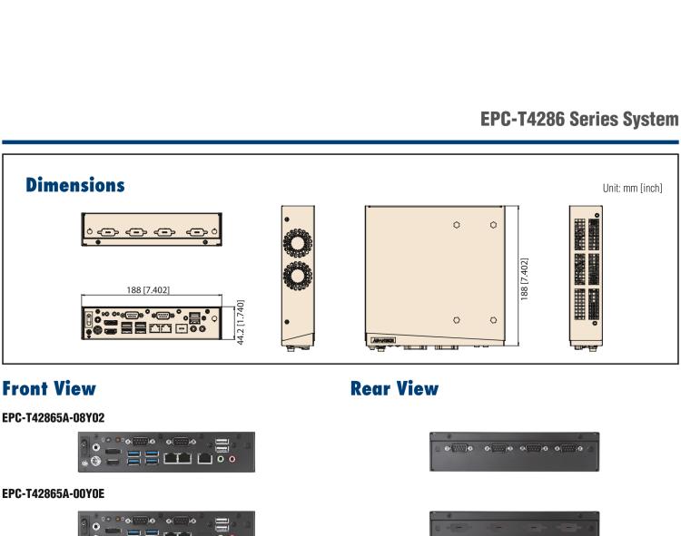研華EPC-T4286 適配Intel? 第8/9代 Core? i 系列處理器，搭載H310芯片組。1U超薄高度，性能強(qiáng)勁。
