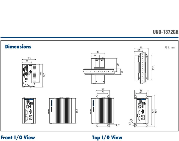 研華UNO-1372GH 通過Class I，Division 2認(rèn)證的導(dǎo)軌安裝工業(yè)控制器，搭配英特爾?凌動(dòng)?四核處理器