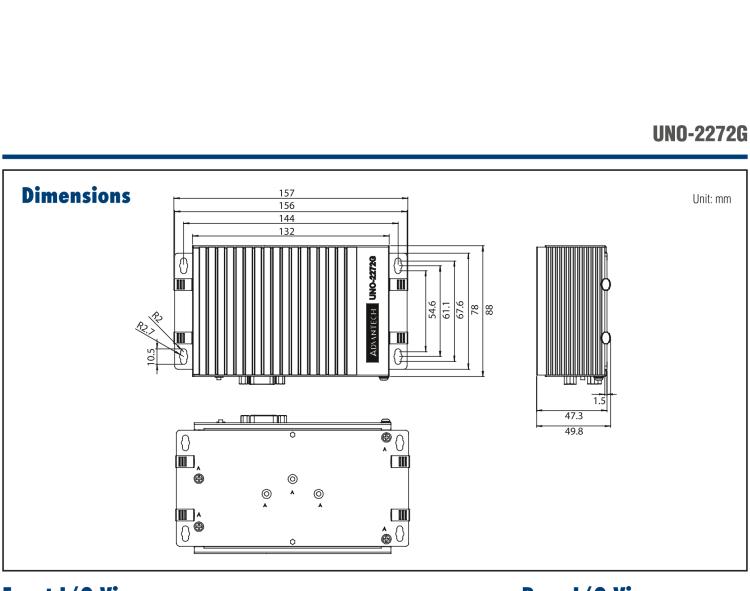 研華UNO-2272G 袖珍型嵌入式工控機(jī)，搭配Intel? Atom?處理器，1 x GbE, 2 x mPCIe, VGA/HDMI