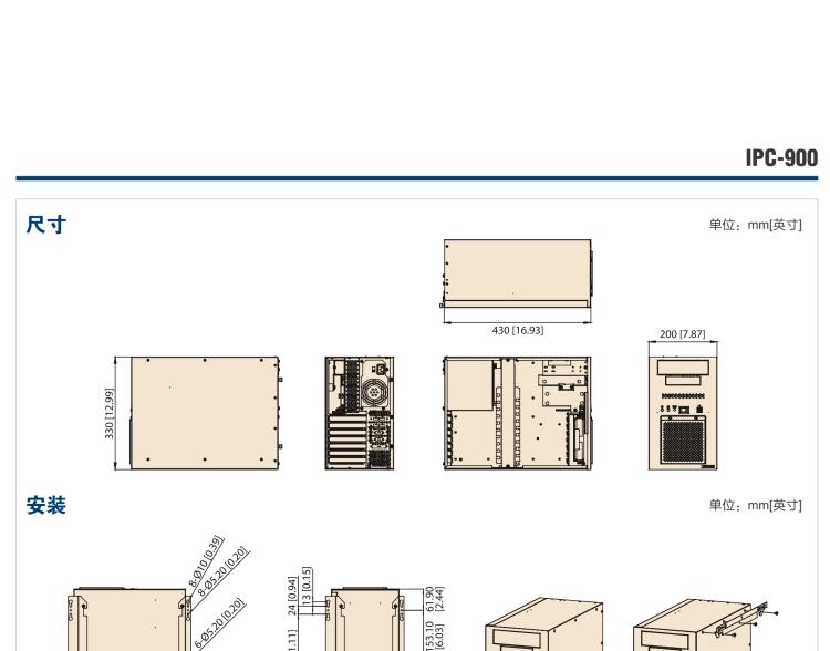 研華IPC-900 經(jīng)典款壁掛式機(jī)箱，支持ATX/uATX母板