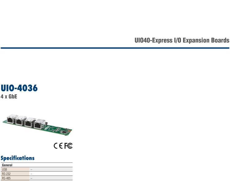 研華UIO-4034 UIO40-Express I/O 擴(kuò)展卡，支持 2 wires RS-232, 1 CAN Bus