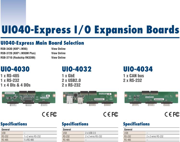 研華UIO-4036 UIO40-Express I/O 擴(kuò)展卡，支持 4 port GbE Ethernet Hub