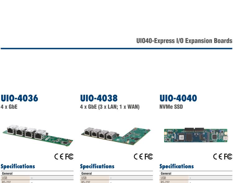 研華UIO-4040 UIO40-Express I/O 擴展卡，支持 NNMe SSD