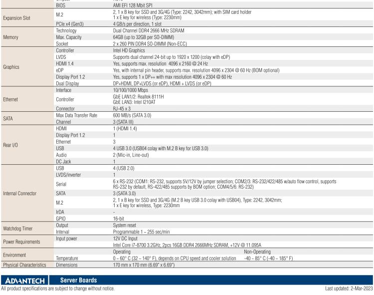 研華AIMB-286 Intel? 第8/9代 Core? i 系列處理器，搭載Intel H310芯片組。超薄設(shè)計，結(jié)構(gòu)緊湊。