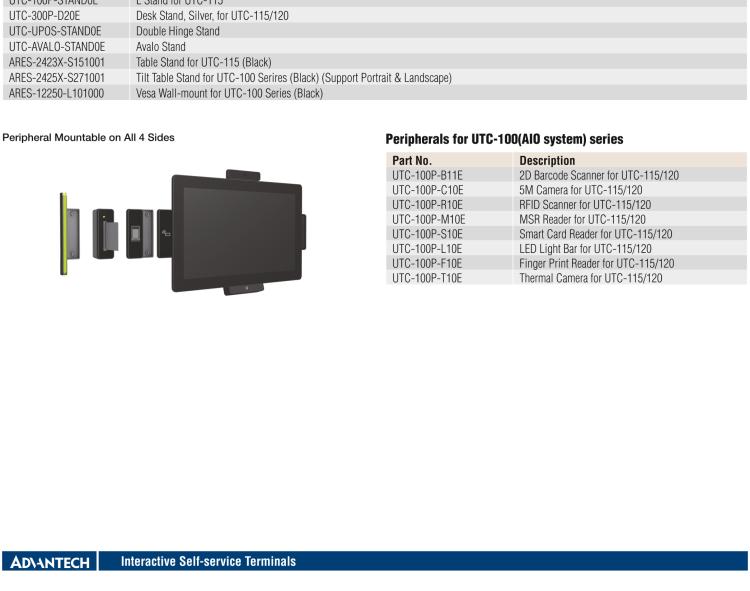 研華UTC-115G 15.6" 多功能觸控一體機(jī) UTC-115G ，配備Intel? Celeron? N3450 /Pentium? N4200