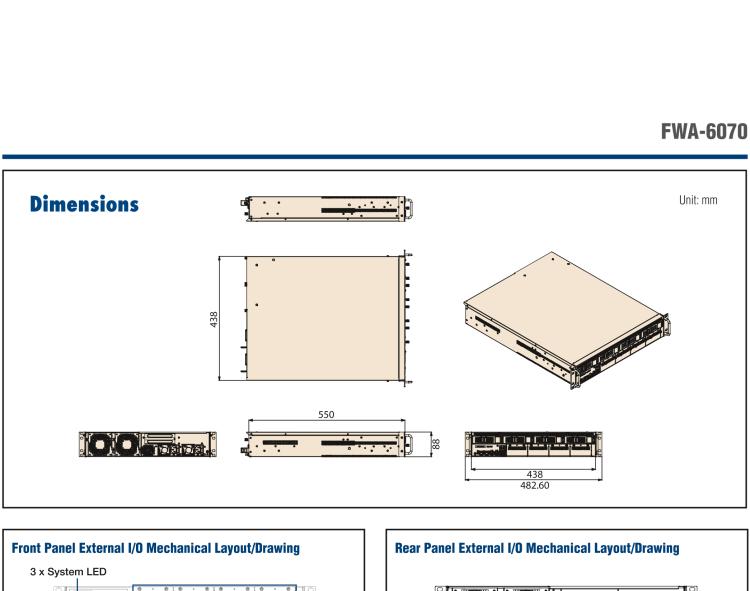 研華FWA-6070 基于單個Intel?Xeon?可擴展系列處理器的2U機架式網(wǎng)絡應用平臺