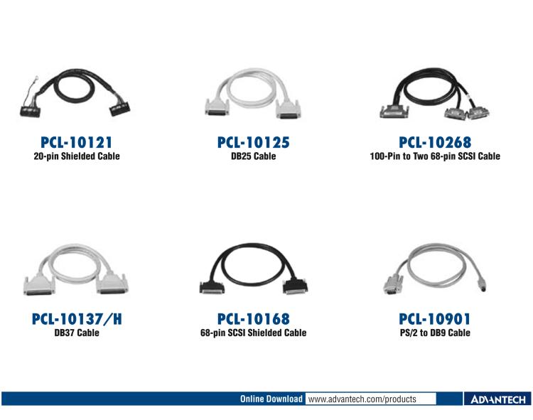 研華PCL-10251 100針到2根50針SCSI電纜， 1米